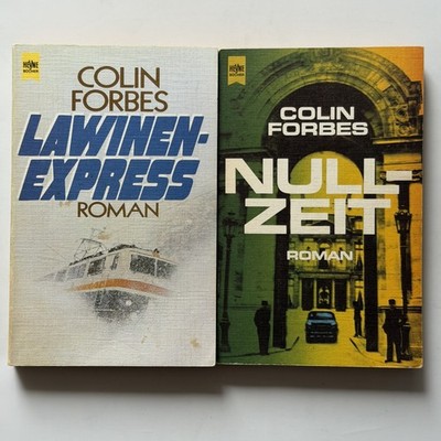 2x Colin Forbes, Lawinen-Express & Nullzeit - Roman Taschenbuch Heyne 5631 & 551