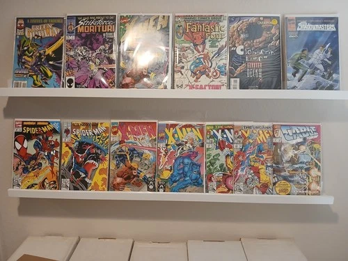 Vintage Lot Mixed 13 Marvel Comics Bronze Age Copper X Men Spider Man Cable