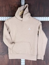 Nike Air Jordan Jumpman Brooklyn Fleece Hoodie Sweatshirt Tan Youth Kids Small