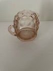 VINTAGE PINK DEPRESSION CREAMER - CUBIST PATTERN - JEANNETTE GLASS COMPANY — photo 4