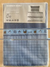 Ikea minnen bård Bettwäsche 135 x 200 OVP Jungen Ritter Blau
