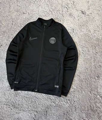 NIKE PSG ナイキ コラボ ハーフジップ ジャケット 黒 L NIKE（ナイキ） ×PARIS SAINT GERMAIN パリサンジェルマン ハーフ