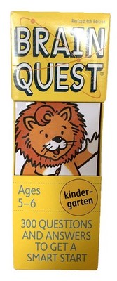 ''It's Fun to Be Smart!'' Brain Quest Kindergarten Learning Game Teacher-Approved 