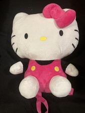 Hello Kitty Plush Backpack Large New With Tags