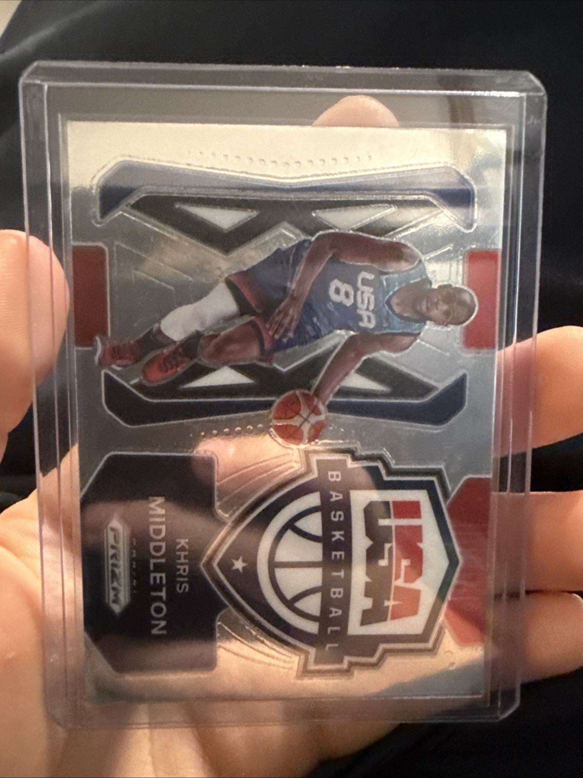 2021-22 Panini Prizm - USA Basketball Khris Middleton #5 Silver Prizm