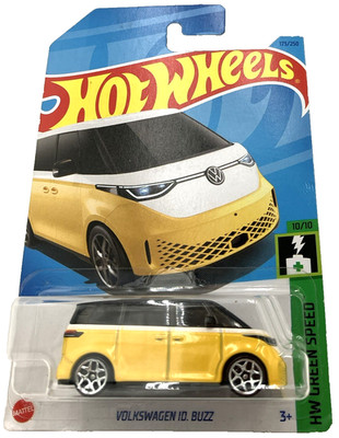 Hot Wheels Volkswagen ID. Buzz 173/250 HW Green Speed 10/10 Yellow Chrome 2023