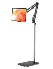Tablet Floor Stand with 4.5LB Heavy Metal Base,Overhead Bed Phone Stand Angle...