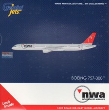GEMGJ2366 1:400 Gemini Jets Northwest Airlines 757-300 Reg N587NW