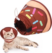 Cat Cone Collar Soft, Adjustable Cat Cones to Stop Licking, Foldable Donut Water