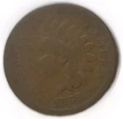 1866 Indian Head Bronze Cent Good/Very Good Brown Problem Free