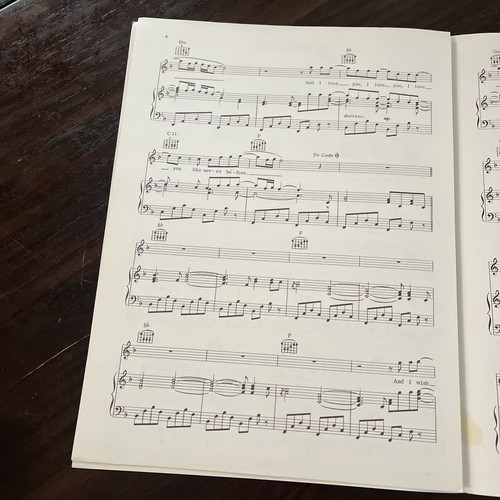 1978 Fleetwood Mac Sheet Music Songbird Rumors Christie McVie Stevie Nicks WB - Picture 5 of 7