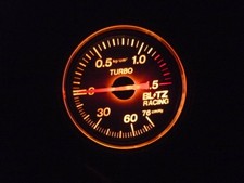 Blitz 60mm Mechanical Boost Gauge White Face Turbo Meter Working Illumination Blitz 60mm Mechanical Boost Gauge White Face Turbo Meter Working Illumination
