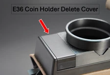BMW E36 Center Console Coin Holder Coin Box Cover Delete 328i 325i 325is M3