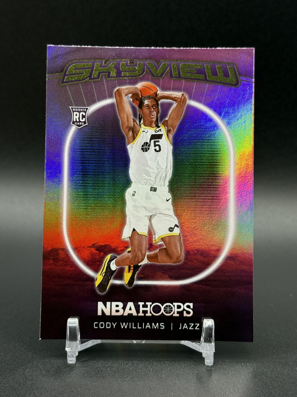 2024-25 Panini Hoops CODY WILLIAMS Rookie Skyview Refractor #5 Jazz