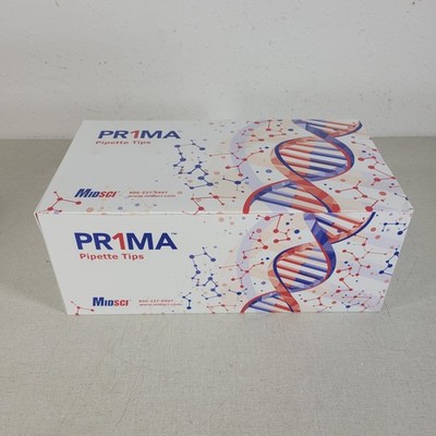 MidSci PR-10RK-FL Prima 10ul Barrier Tips Racked Clear Low Retention 10 Racks 96