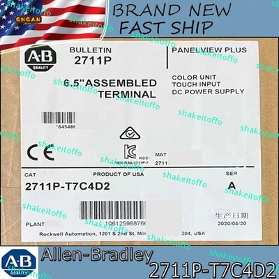 2711P-T7C4D2 Brand New Factory Sealed AB PanelView Plus Free Ship US