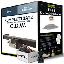 Anhängerkupplung starr für FIAT Ducato Pritsche +E-Satz AHK