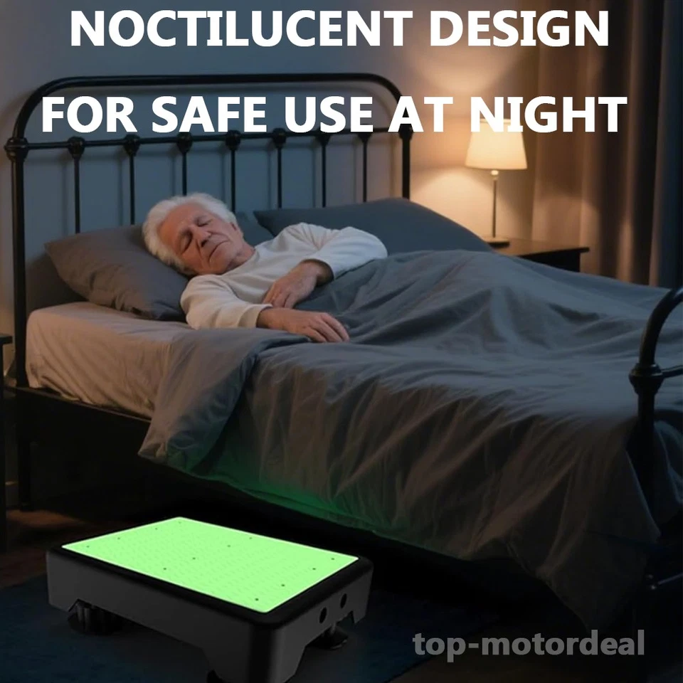 Adjustable Anti-Slip Half Step Stool Elderly Disability Outdoor 300KG Luminous - image 2 of 4