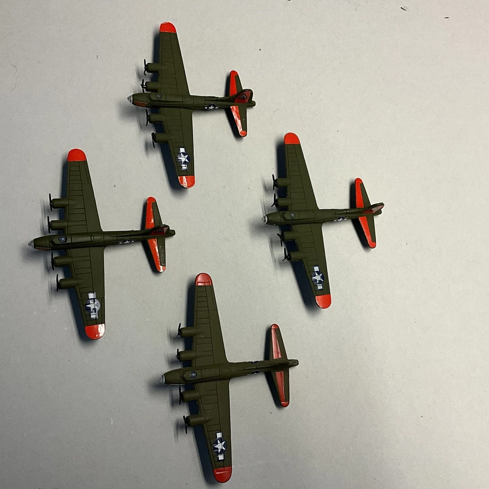 Road Champs Flyers B-17 Bomber SALLY ANN" SEGUNDA GUERRA MUNDIAL Die-Cast Juego de 4 Foto 3 de 4