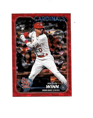 2024 Topps Update - Masyn Winn RC Red Foil SP 107 /199 -Cardinals