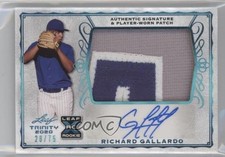 2020 Leaf Trinity Platinum 28/75 Richard Gallardo #PA-RG3 Patch Auto 0c3e