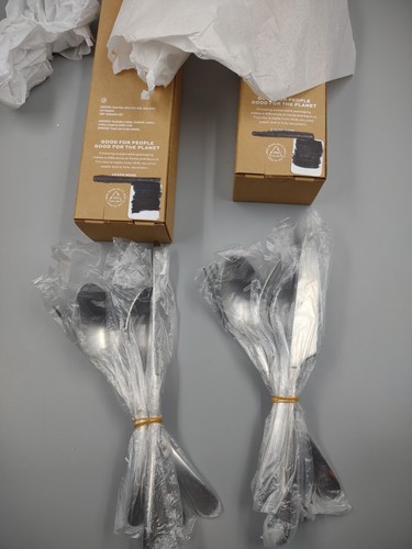 Pottery Barn Mason Stainless Steel Flatware ~ 4 Sets Of 5 Utensils (20 Total) - Picture 10 of 12