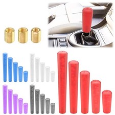 Black Shift Knob Stick Frosted Matte Crystal Bubble Long 15cm Matte Black