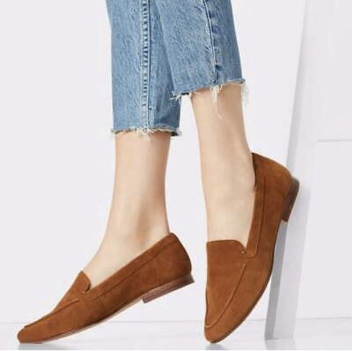 Aldo Joeya Suede Loafers in Camel / Tan Size 10 - Picture 6 of 8