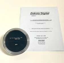 DAKOTA DIGITAL ROUND SPEEDOMETER TACHOMETER INFO SYSTEM GAUGE HLY-2000