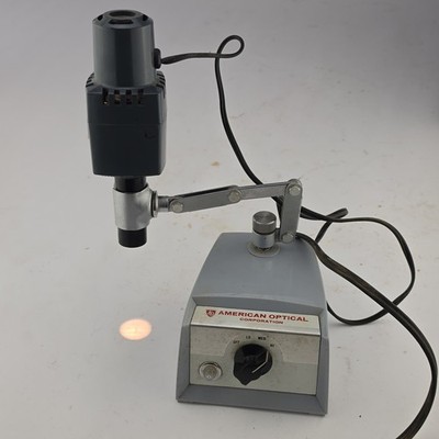 Vintage American Optical 365 Microscope Illuminator Lamp Light Transformer