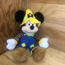 Scarecrow Mickey Mouse Disney Store 16" Plush Stuffed Animal Toy