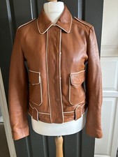 Each X Other Paris Tan Leather Jacket Size Xl