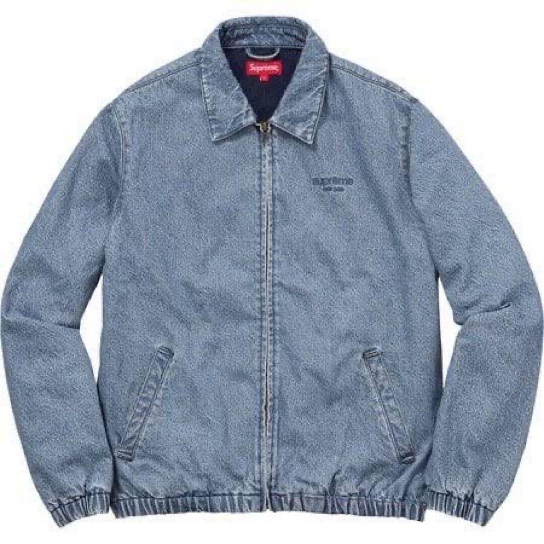 Supreme Denim Harrington Jacket 16fw Classic Logo Zip Up Supreme Denim Harrington Jacket 16fw Classic Logo Zip Up