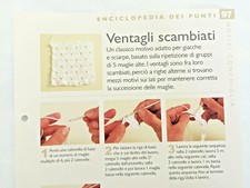 Scheda tecnica Punti Uncinetto Handmade Ventagli scambiati 97