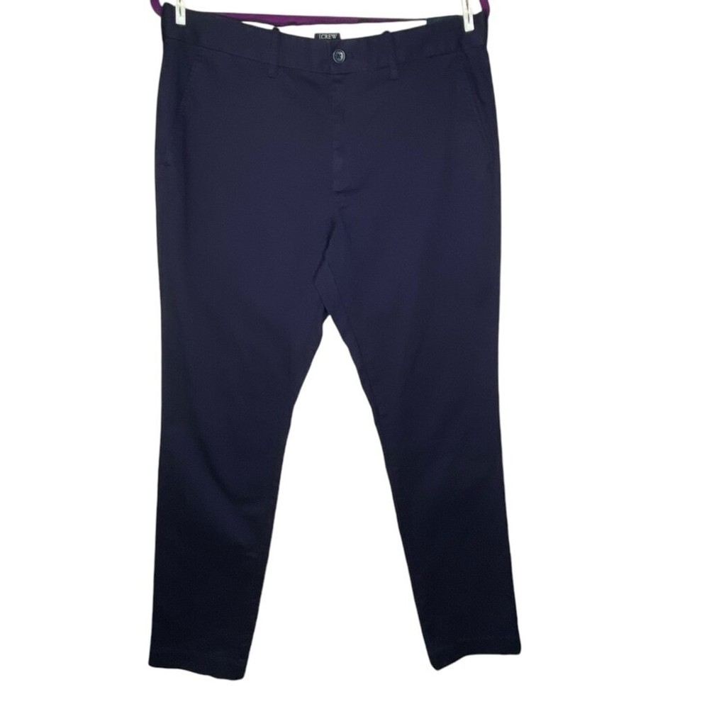 J Crew Factory Navy Blue Athletic Slim Fit Chino Pants Size 32x32 New