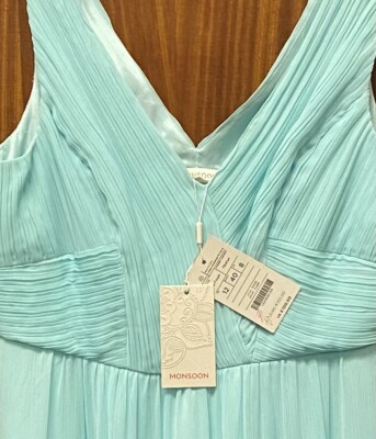 New Tagged Ladies Mint Green Dress from Monsoon Size 12 Length 59 | eBay UK
