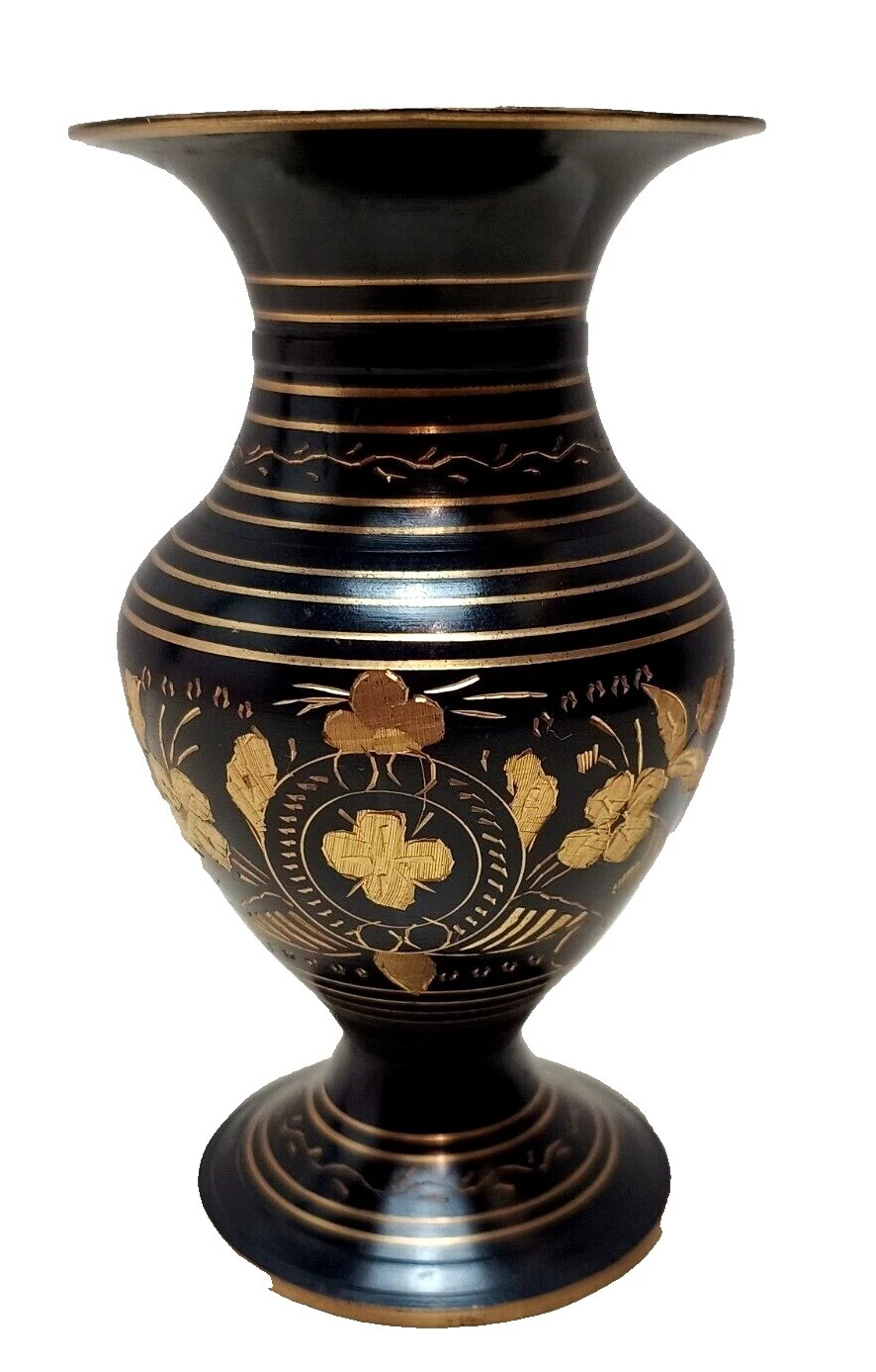 Vaso de bronze de várias cores de antiguidades da Ásia