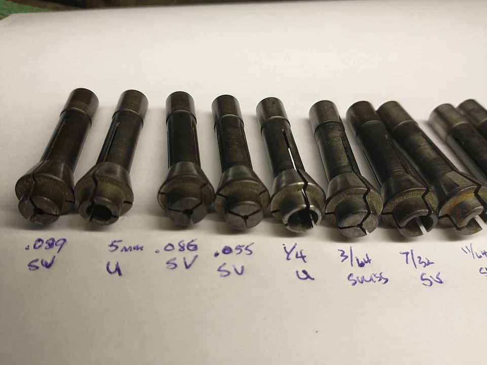 SCHAUBLIN Otros RELOJEROS SUIZOS TORNO F8 Lote De 20 Pinzas Foto 2 de 4