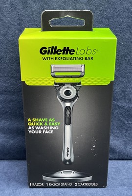 Gillette Razor W/ Exfoliating Bar by Gillette Labs, Shaving Kit for Men 2 Cart