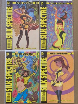BEFORE WATCHMEN: SILK SPECTRE 1:25 VARIANT COVER SET # 1, 2, 3, 4 VF+ BRUCE TIMM