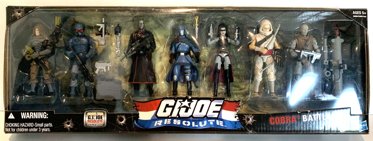 GI Joe Resolute Cobra Battle Set 7 Pack - New / Unopened Rare Toy