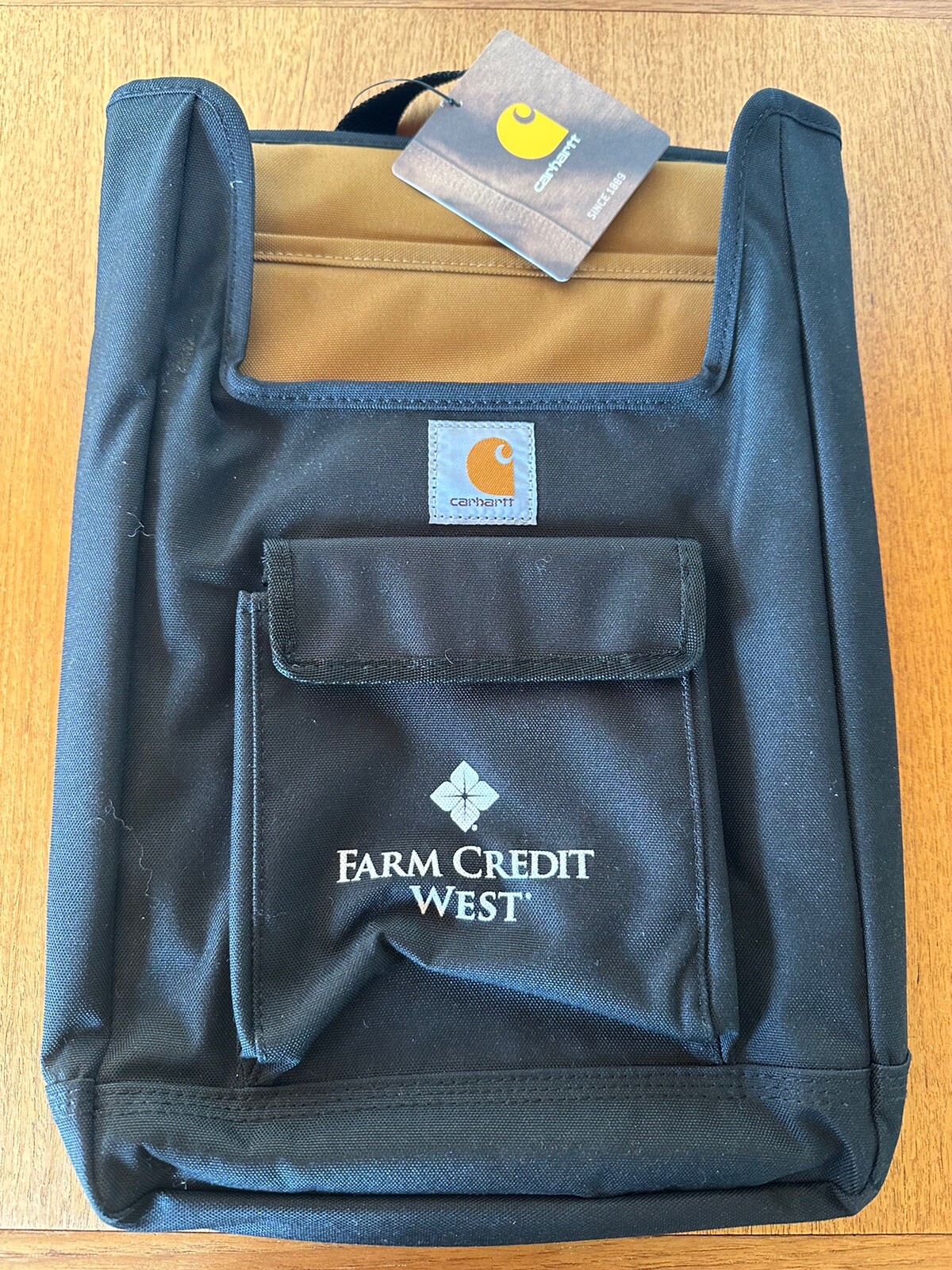 NWT CARHARTT Front Seat Car Organizer BlackFarm Credit Logo eBay