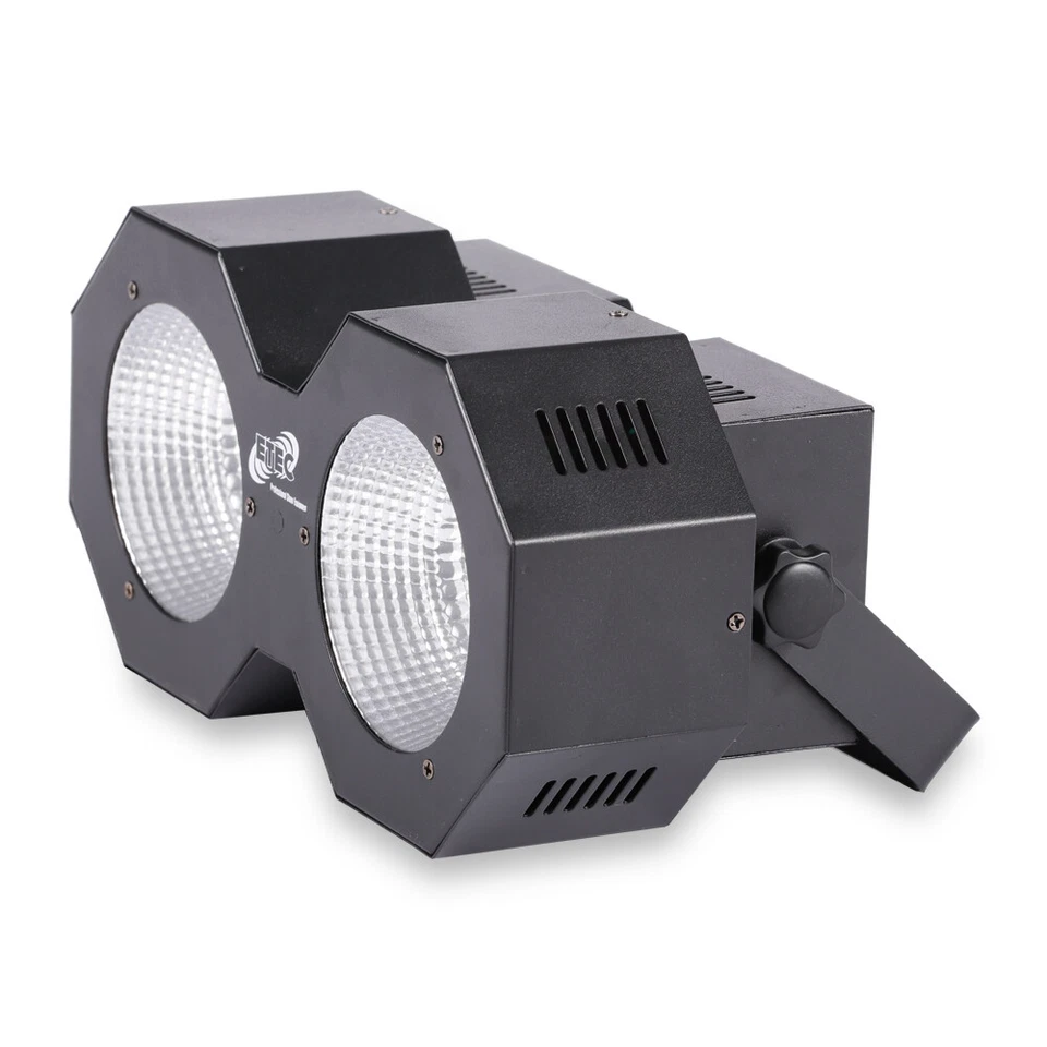 ETEC LED Stage Audience Blinder 2x50W COB DMX Warmweiß Strobe Fluter mega hell - Bild 3 von 4