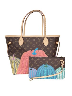 Louis Vuitton Yayoi Kusama Neverfull MM Pumpkin Dots LV x YK Limited Edition