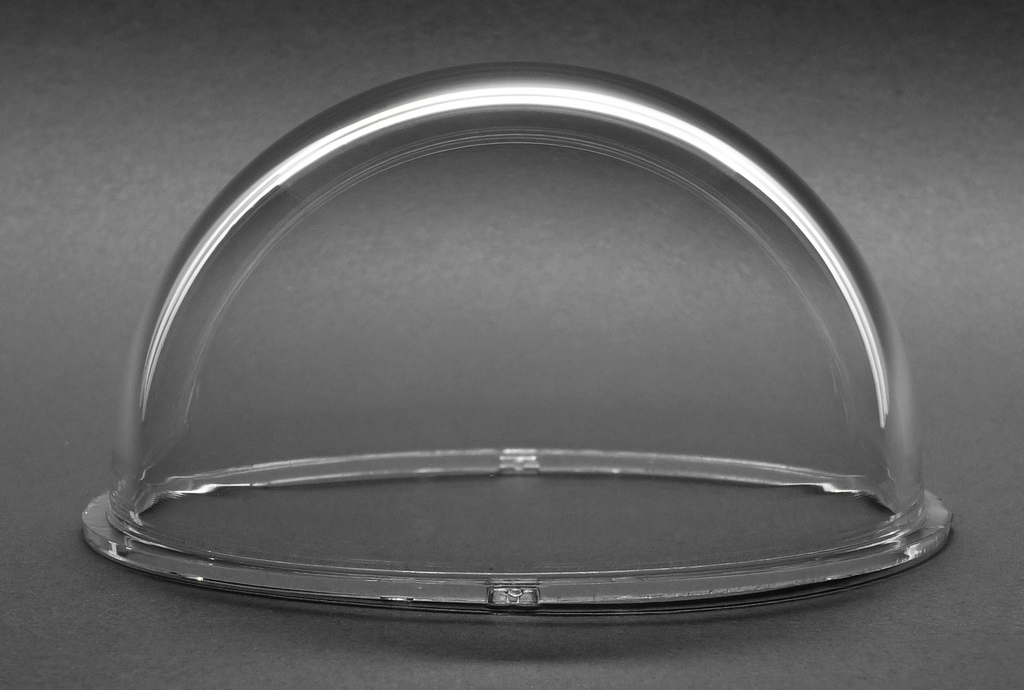 JMX 3.1 Inch Acrylic Indoor / Outdoor CCTV Replacement Clear Camera Dome Housing
