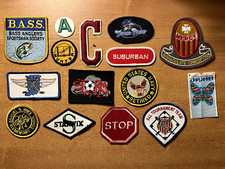 Embroidered Patch Lot of 15-MISCELLANEOUS FUN COLORFUL STYLES, 1" To 4"-Exlnt