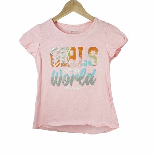 Skechers Active Pink Short Sleeve Tshirt Girl's Size 14/16