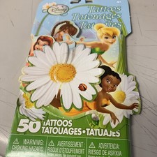 Temporary Tattoo 50 PCs Party Favor Tattoos Disney Fairies