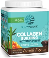 Sunwarrior Vegan Collagen Building Powder Protein Peptide Biotin Vitamin C 500g