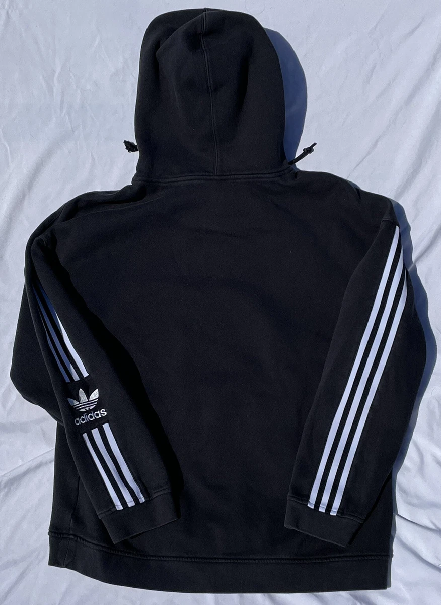 Adidas black pullover hoodie sale